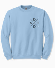 Autism Sweatshirt By Daily Bloom ADHD Cross Sweatshirt Light Blue / S