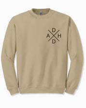 Autism Sweatshirt By Daily Bloom ADHD Cross Sweatshirt Sand / S