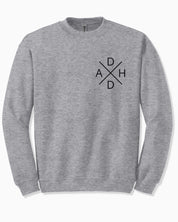 Autism Sweatshirt By Daily Bloom ADHD Cross Sweatshirt Sport Grey / S