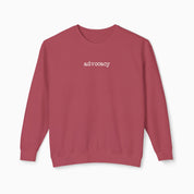 Autism Sweatshirt By Daily Bloom Advocacy Statement Comfort Colors Lightweight Sweatshirt Crimson / S
