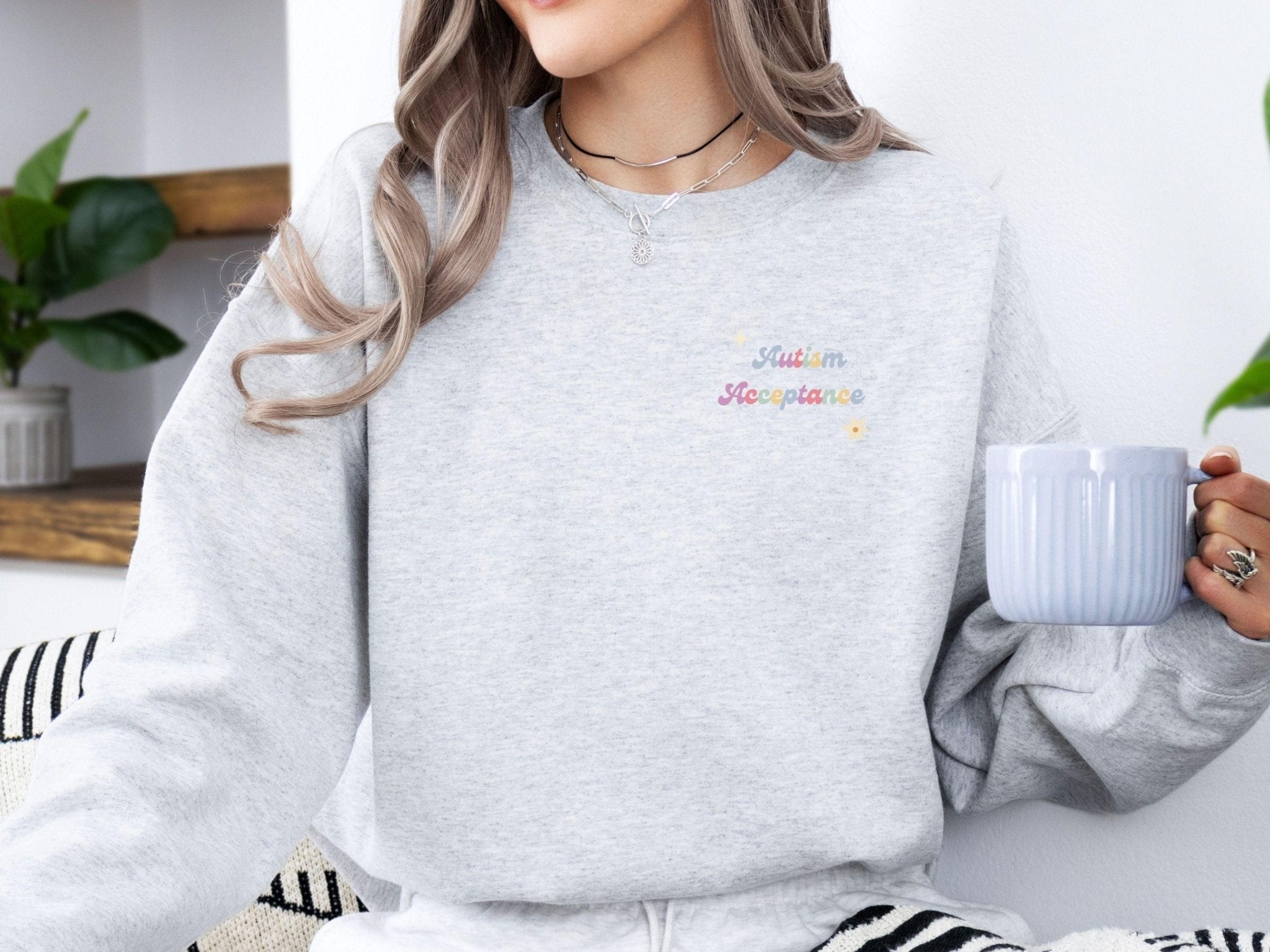 Autism Sweatshirt - Advocate Support Empower Include Sweatshirt - Daily Bloom