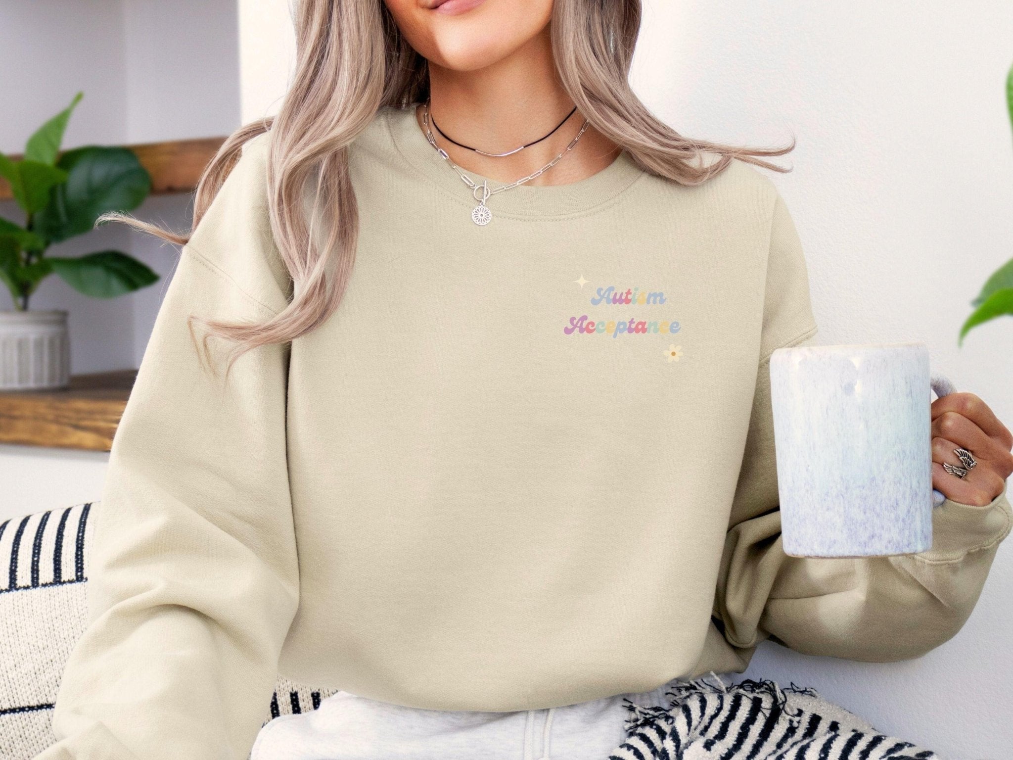 Autism Sweatshirt - Advocate Support Empower Include Sweatshirt - Daily Bloom