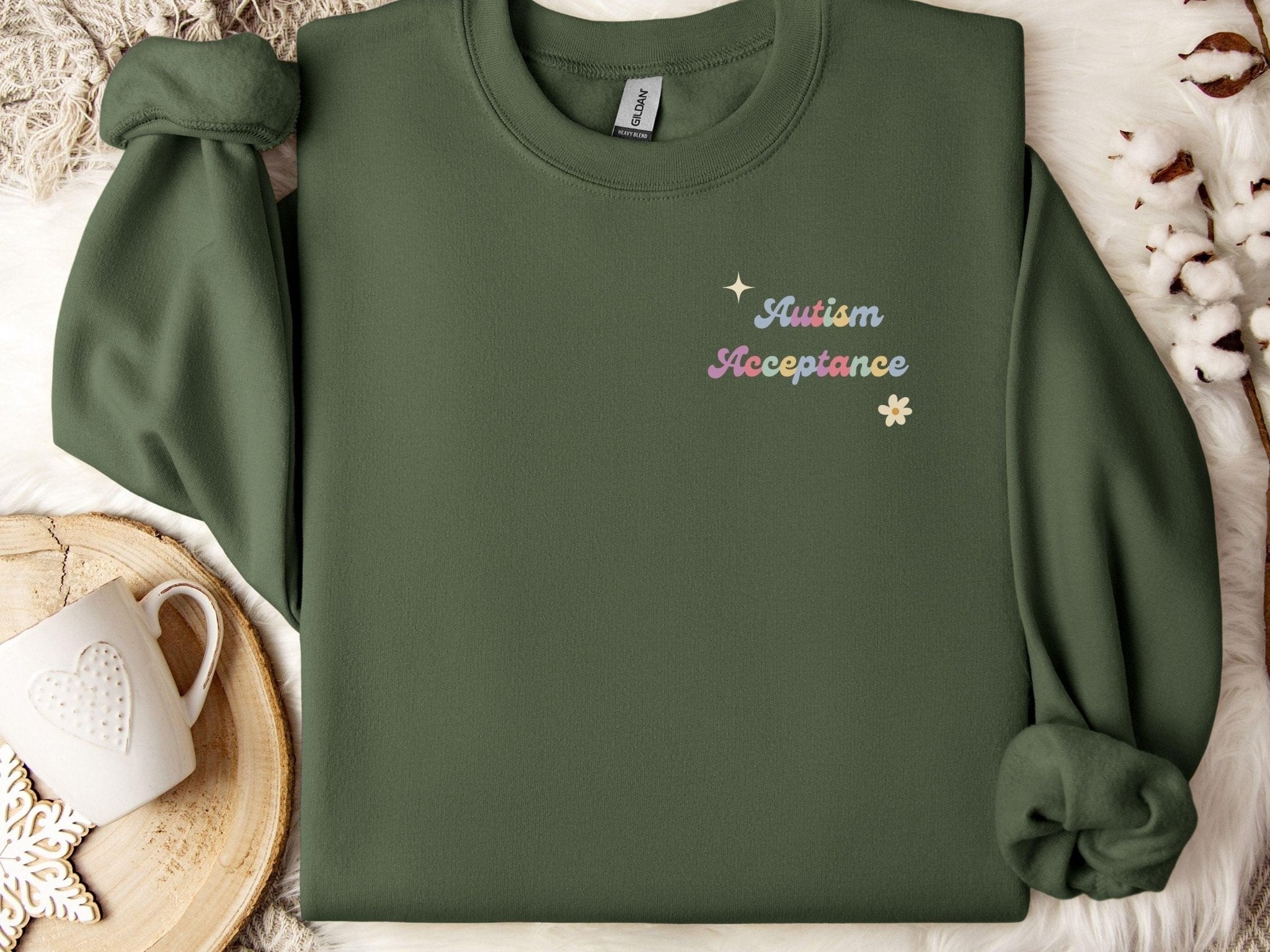 Autism Sweatshirt - Advocate Support Empower Include Sweatshirt - Daily Bloom