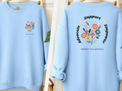 Advocate Support Empower Sweatshirt-Light Blue-Neurodiversity, ADHD & Autism Awareness & Acceptance Sweatshirt by Daily Bloom