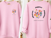 Advocate Support Empower Sweatshirt-Light Pink-Neurodiversity, ADHD & Autism Awareness & Acceptance Sweatshirt by Daily Bloom
