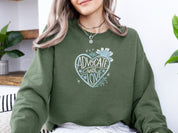 Advocate With Love Sweatshirt-Neurodiversity, ADHD & Autism Awareness & Acceptance Sweatshirt by Daily Bloom
