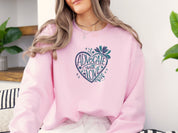 Advocate With Love Sweatshirt-Neurodiversity, ADHD & Autism Awareness & Acceptance Sweatshirt by Daily Bloom