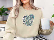 Advocate With Love Sweatshirt-Neurodiversity, ADHD & Autism Awareness & Acceptance Sweatshirt by Daily Bloom