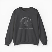 Autism Sweatshirt By Daily Bloom Autism Acceptance - Advocate Support Empower Sweatshirt Dark Heather / S