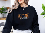 Autism Acceptance Graffiti Sweatshirt-Neurodiversity, ADHD & Autism Awareness & Acceptance Sweatshirt by Daily Bloom
