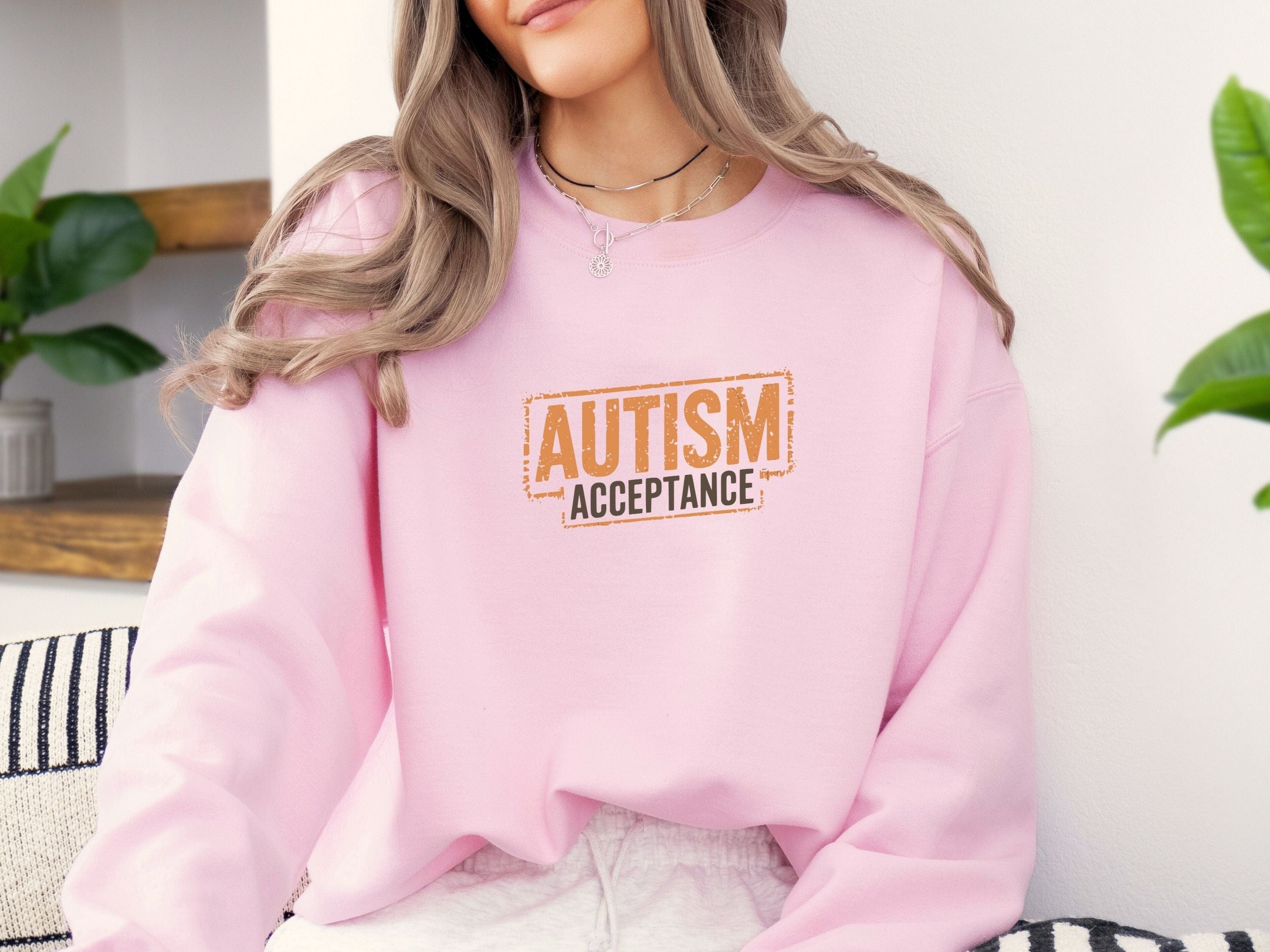 Autism Acceptance Graffiti Sweatshirt-Neurodiversity, ADHD & Autism Awareness & Acceptance Sweatshirt by Daily Bloom