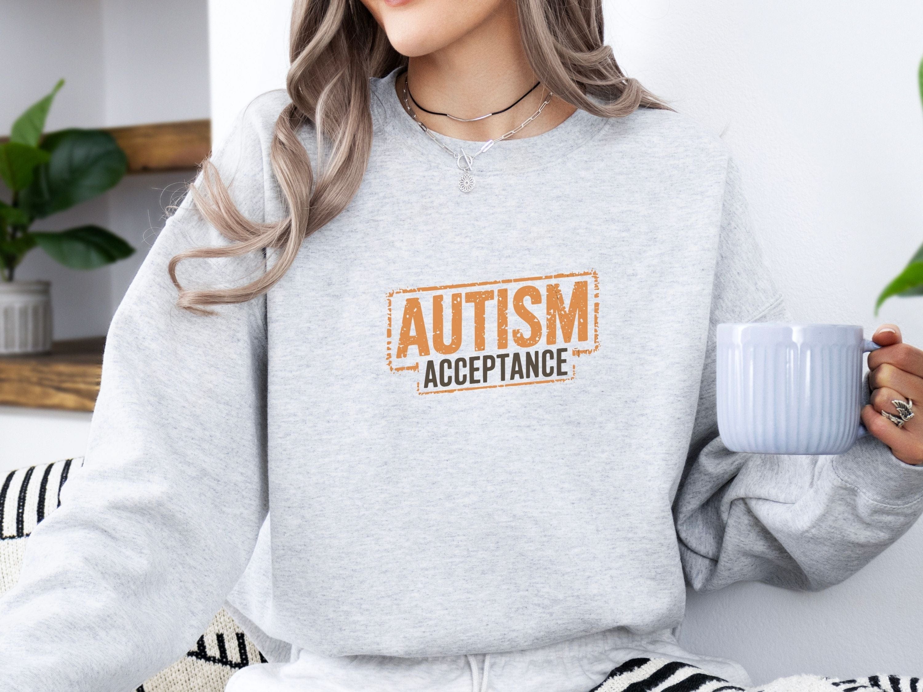 Autism Acceptance Graffiti Sweatshirt-Neurodiversity, ADHD & Autism Awareness & Acceptance Sweatshirt by Daily Bloom