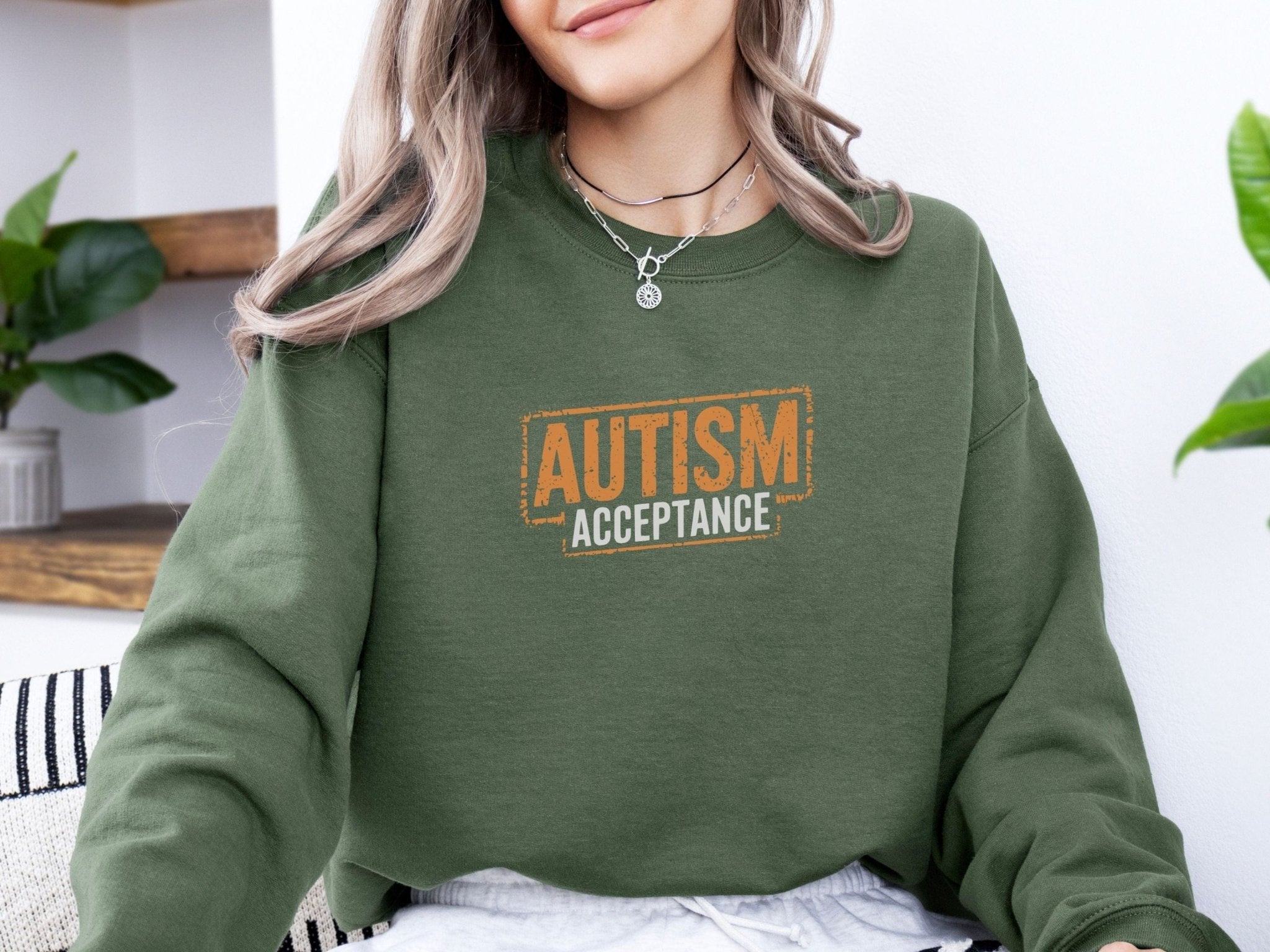 Autism Sweatshirt - Autism Acceptance Graffiti Sweatshirt - Daily Bloom