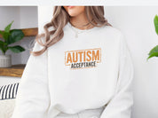 Autism Acceptance Graffiti Sweatshirt-Neurodiversity, ADHD & Autism Awareness & Acceptance Sweatshirt by Daily Bloom