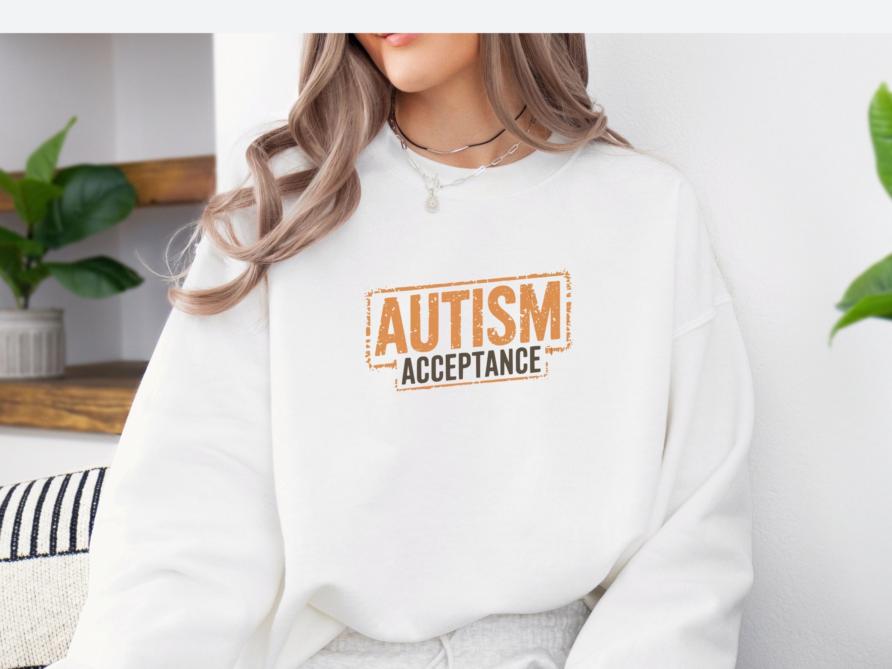Autism Acceptance Graffiti Sweatshirt-Neurodiversity, ADHD & Autism Awareness & Acceptance Sweatshirt by Daily Bloom