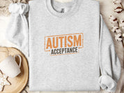 Autism Acceptance Graffiti Sweatshirt-Ash-Neurodiversity, ADHD & Autism Awareness & Acceptance Sweatshirt by Daily Bloom