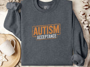 Autism Acceptance Graffiti Sweatshirt-Dark Heather-Neurodiversity, ADHD & Autism Awareness & Acceptance Sweatshirt by Daily Bloom