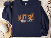 Autism Acceptance Graffiti Sweatshirt-Navy-Neurodiversity, ADHD & Autism Awareness & Acceptance Sweatshirt by Daily Bloom