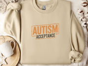Autism Acceptance Graffiti Sweatshirt-Sand-Neurodiversity, ADHD & Autism Awareness & Acceptance Sweatshirt by Daily Bloom