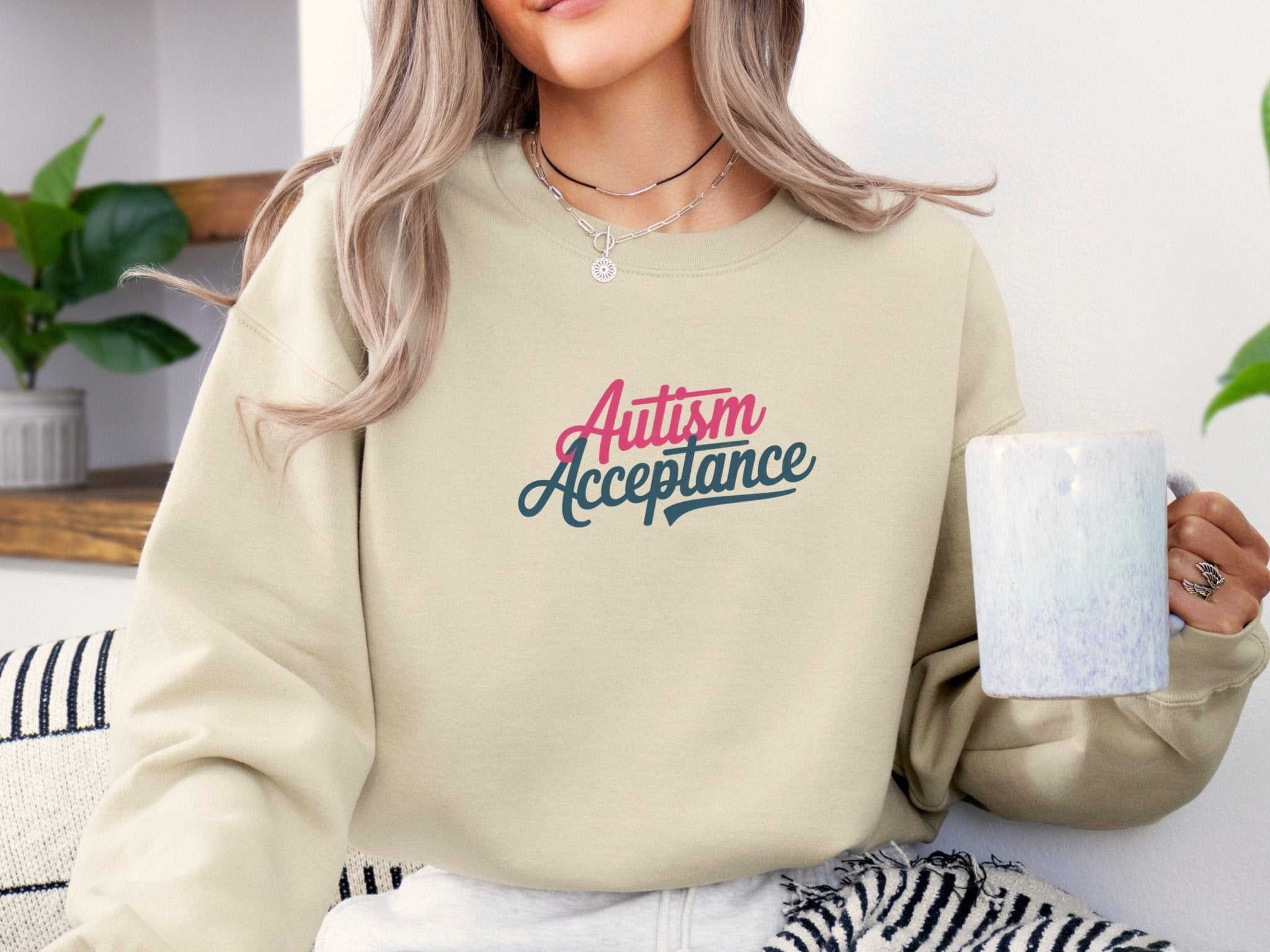 Autism Sweatshirt - Autism Acceptance Script Sweatshirt - Daily Bloom