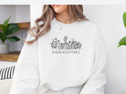 Autism Acceptance Wildflowers Sweatshirt-Neurodiversity, ADHD & Autism Awareness & Acceptance Sweatshirt by Daily Bloom