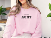 Autism Aunt College Sweatshirt-Neurodiversity, ADHD & Autism Awareness & Acceptance Sweatshirt by Daily Bloom
