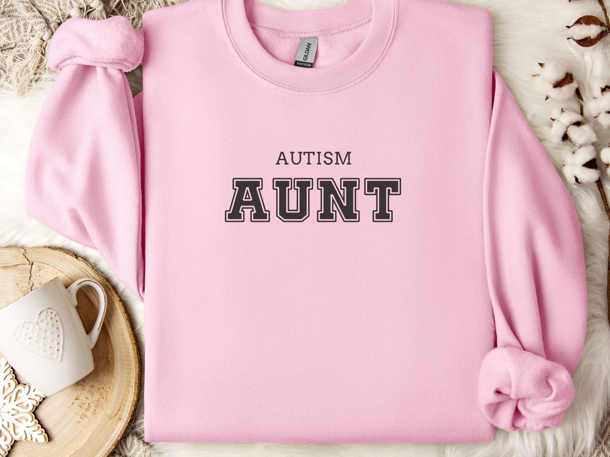 Autism Sweatshirt - Autism Aunt College Sweatshirt - Daily Bloom