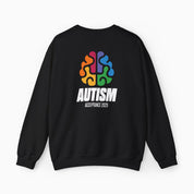 Autism Sweatshirt By Daily Bloom Autism Awareness 2025 - Brainbow Sweatshirt