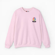 Autism Sweatshirt By Daily Bloom Autism Awareness 2025 - Brainbow Sweatshirt Light Pink / S