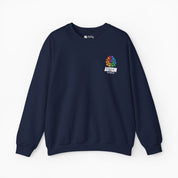 Autism Sweatshirt By Daily Bloom Autism Awareness 2025 - Brainbow Sweatshirt Navy / S