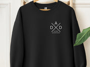 Autism Dad Cross Sweatshirt-Black-Neurodiversity, ADHD & Autism Awareness & Acceptance Sweatshirt by Daily Bloom