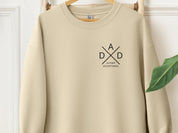 Autism Dad Cross Sweatshirt-Sand-Neurodiversity, ADHD & Autism Awareness & Acceptance Sweatshirt by Daily Bloom