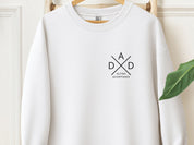 Autism Dad Cross Sweatshirt-White-Neurodiversity, ADHD & Autism Awareness & Acceptance Sweatshirt by Daily Bloom