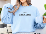 Autism Grandma College Sweatshirt-Neurodiversity, ADHD & Autism Awareness & Acceptance Sweatshirt by Daily Bloom