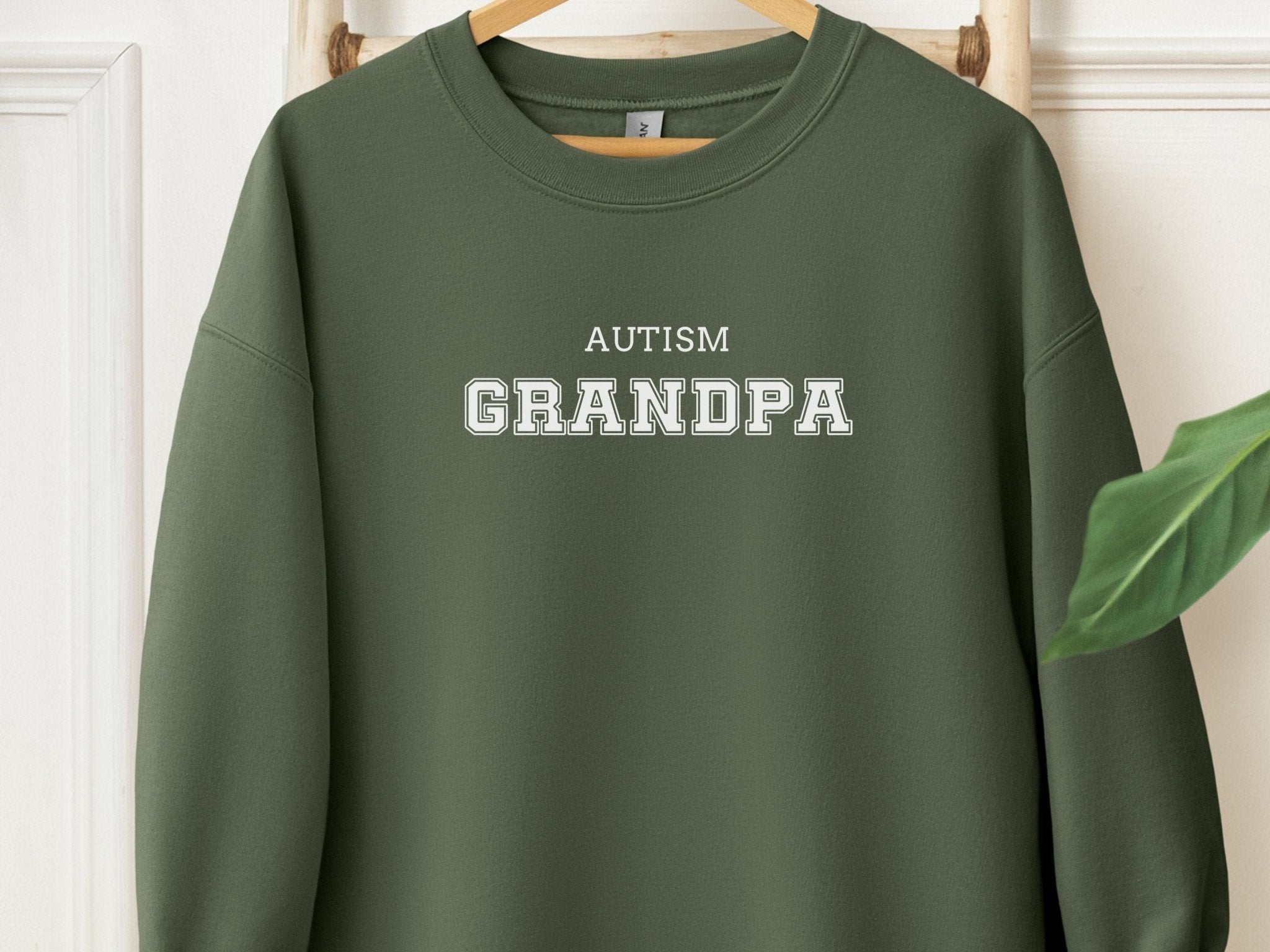 Autism Sweatshirt - Autism Grandpa College Sweatshirt - Daily Bloom