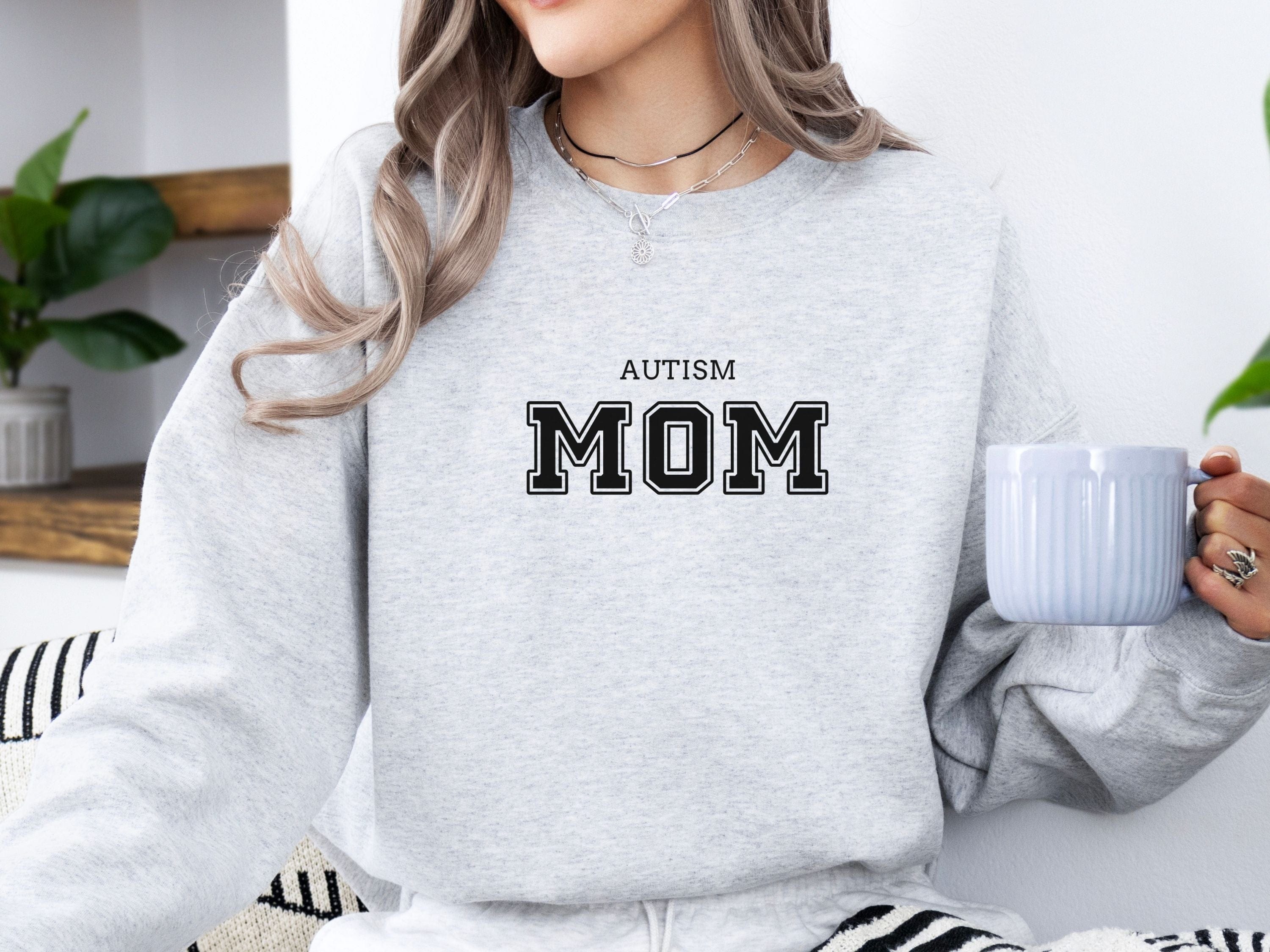 Autism Mom College Sweatshirt-Neurodiversity, ADHD & Autism Awareness & Acceptance Sweatshirt by Daily Bloom