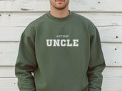Autism Uncle College Sweatshirt-Neurodiversity, ADHD & Autism Awareness & Acceptance Sweatshirt by Daily Bloom