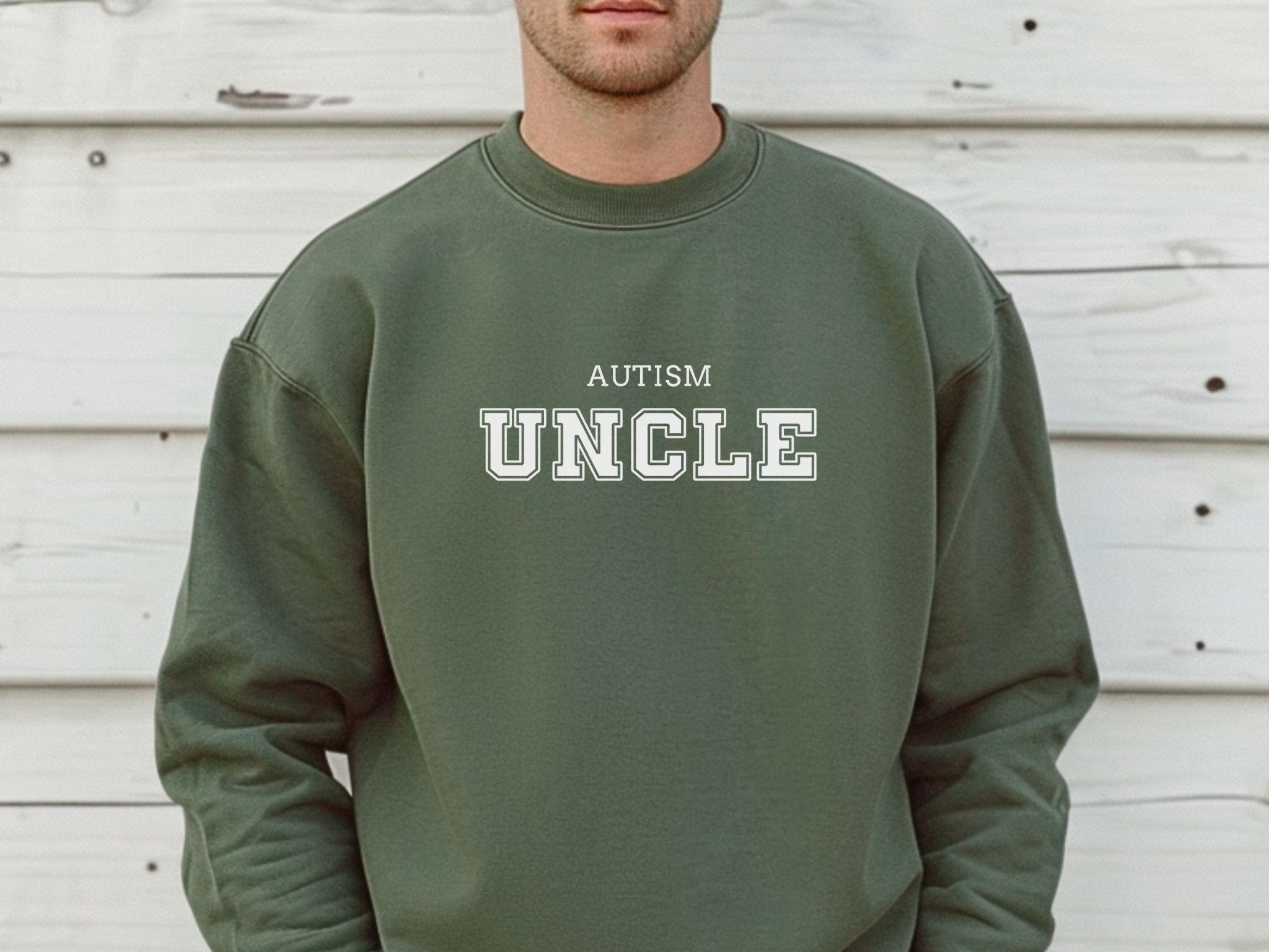 Autism Sweatshirt - Autism Uncle College Sweatshirt - Daily Bloom