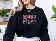 Awareness Informs Acceptance Transforms Sweatshirt-Neurodiversity, ADHD & Autism Awareness & Acceptance Sweatshirt by Daily Bloom
