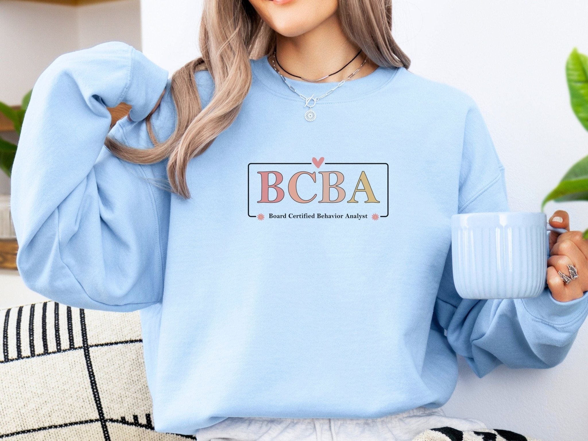 Autism Sweatshirt - BCBA Outline Sweatshirt - Daily Bloom