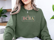 BCBA Outline Sweatshirt-Neurodiversity, ADHD & Autism Awareness & Acceptance Sweatshirt by Daily Bloom