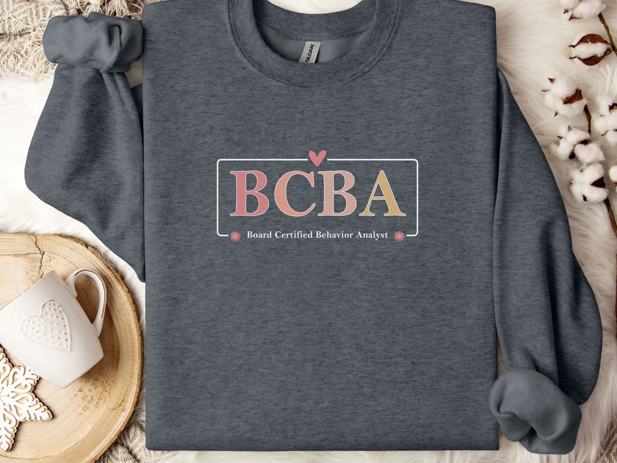 Autism Sweatshirt - BCBA Outline Sweatshirt - Daily Bloom