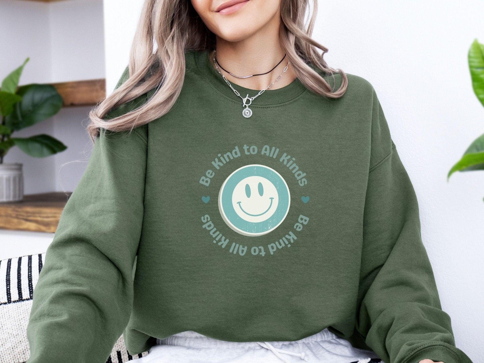 Autism Sweatshirt - Be Kind To All Kinds Sweatshirt - Daily Bloom