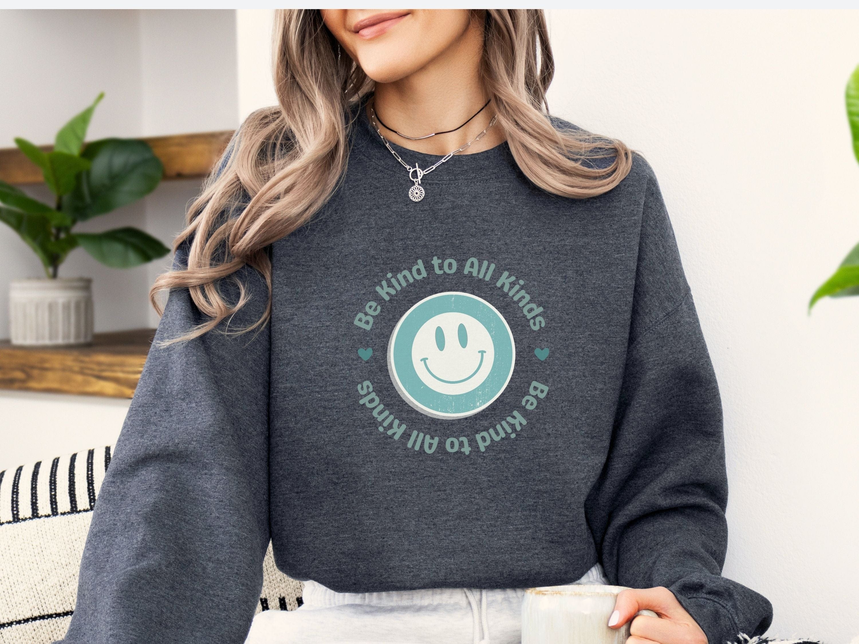 Be Kind To All Kinds Sweatshirt-Neurodiversity, ADHD & Autism Awareness & Acceptance Sweatshirt by Daily Bloom