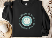 Be Kind To All Kinds Sweatshirt-Black-Neurodiversity, ADHD & Autism Awareness & Acceptance Sweatshirt by Daily Bloom