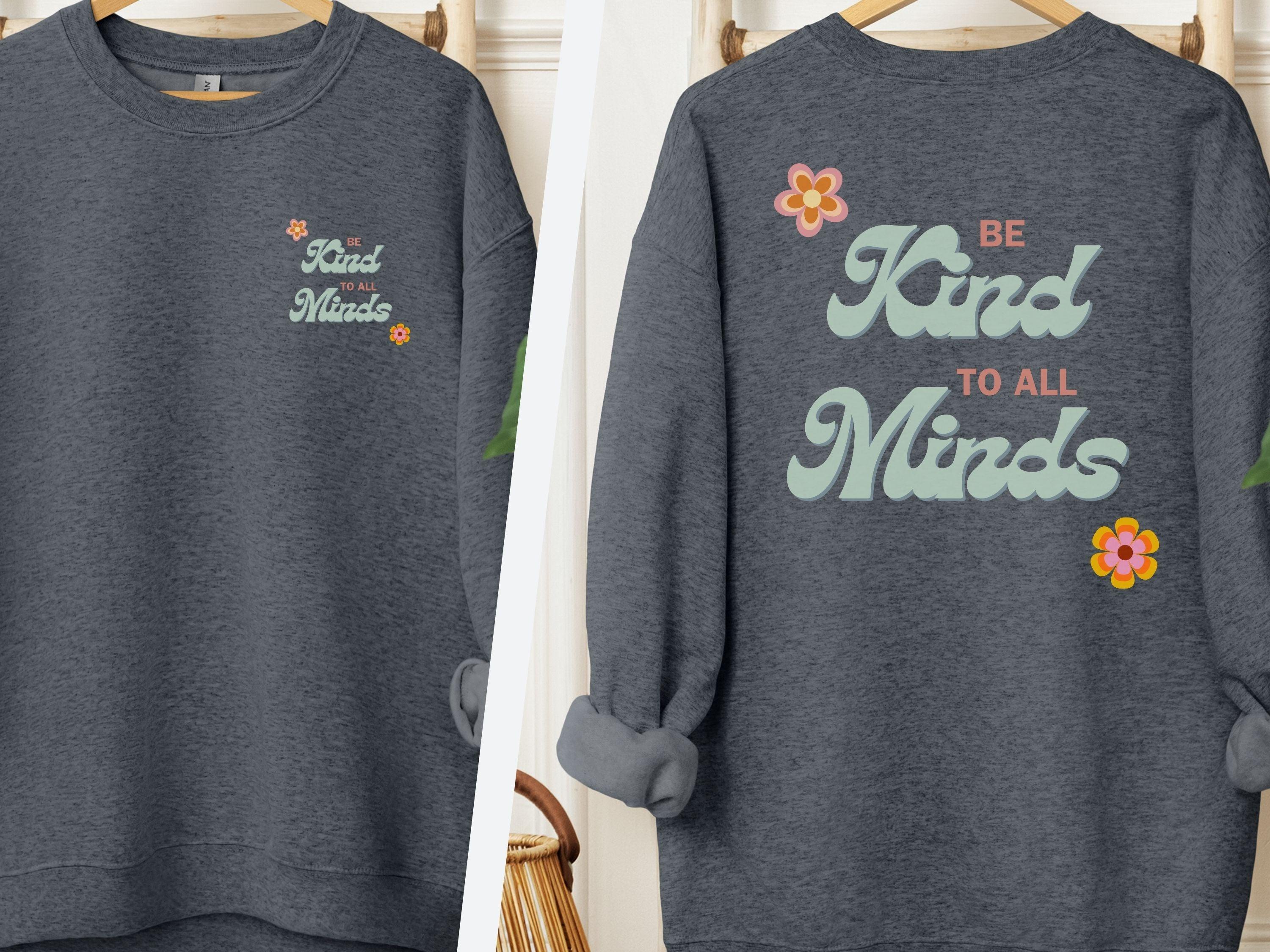  Back Print-Dark Heather-Neurodiversity, ADHD & Autism Awareness & Acceptance Sweatshirt by Daily Bloom