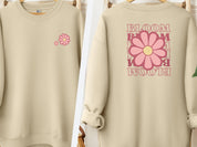Bloom Daisy Sweatshirt-Sand-Neurodiversity, ADHD & Autism Awareness & Acceptance Sweatshirt by Daily Bloom