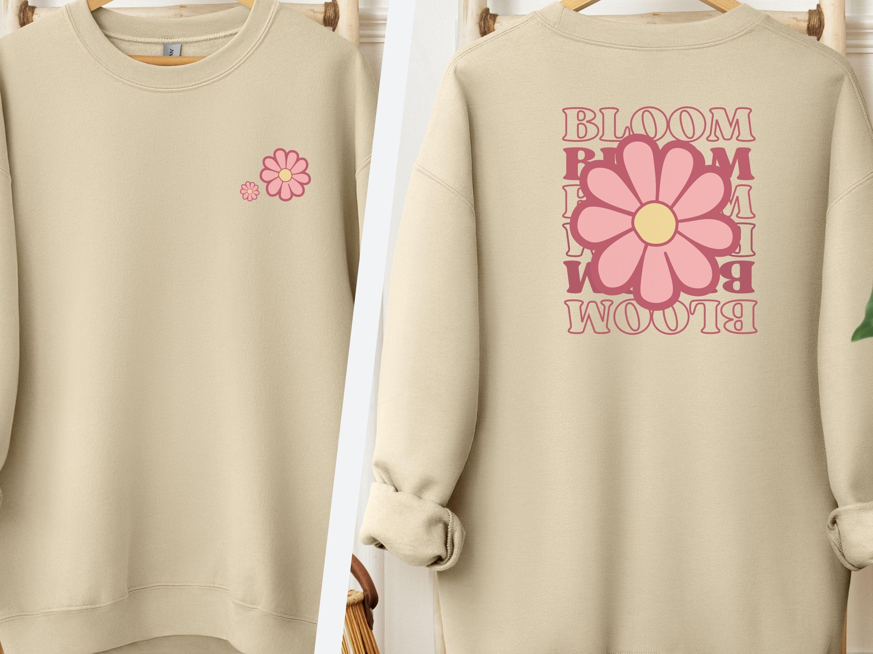 Bloom Daisy Sweatshirt-Sand-Neurodiversity, ADHD & Autism Awareness & Acceptance Sweatshirt by Daily Bloom