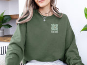 Bloom Where You Are Planted Sweatshirt w/ Back Print-Neurodiversity, ADHD & Autism Awareness & Acceptance Sweatshirt by Daily Bloom
