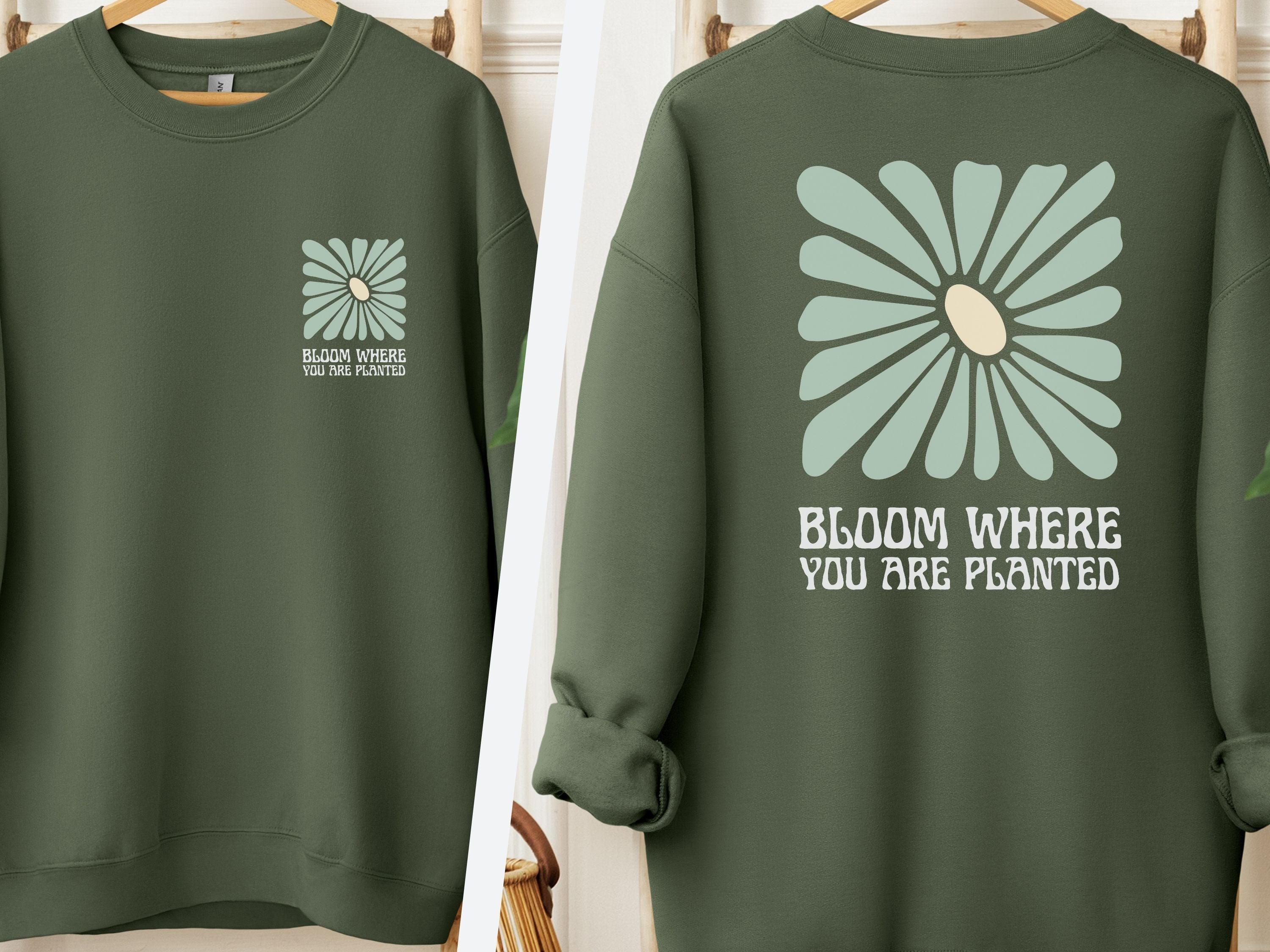  Back Print-Military Green-Neurodiversity, ADHD & Autism Awareness & Acceptance Sweatshirt by Daily Bloom